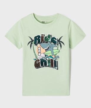 Tee-shirt manches courtes avec sequins réversibles garçon vue1 - GEMO 4G GARCON - GEMO
