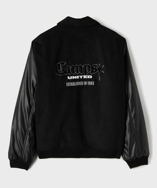 Blouson bi-matières avec motif poitrine et dos garçon - Camps United vue1 - CAMPS - GEMO