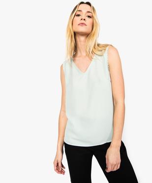 Chemise femme sans manches avec ouverture dans le dos vue1 - GEMO(FEMME PAP) - GEMO