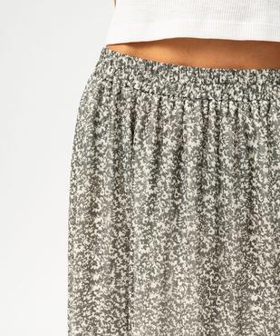 Jupe longue en voile fleuri femme vue2 - GEMO(FEMME PAP) - GEMO