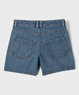 Short en jean coupe large fille vue3 - GEMO (JUNIOR) - GEMO