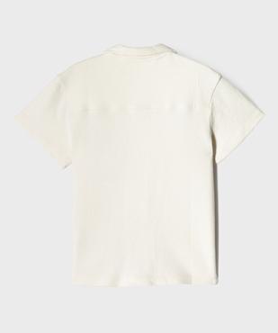Chemise en maille avec col cubain garçon vue4 - GEMO (ENFANT) - GEMO