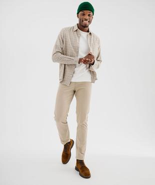 Pantalon chino coupe Slim homme vue4 - GEMO (HOMME) - GEMO