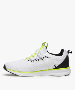 Baskets homme façon socquettes en mesh à lacets vue3 - GEMO (SPORTSWR) - GEMO