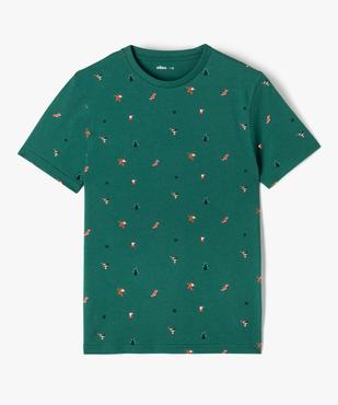 Tee-shirt garçon à manches courtes spécial Noël vue1 - GEMO (JUNIOR) - GEMO