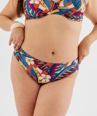 Bas de maillot de bain imprimé femme grande taille vue1 - GEMO (PLAGE) - GEMO