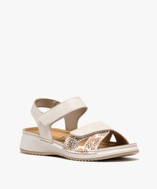Sandales confort légères à brides scratch femme vue2 - G'FLEX - GEMO