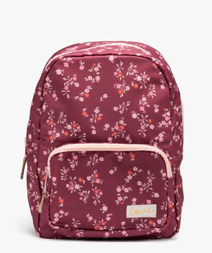 Sac à dos en toile à motifs fleuris fille vue1 - GEMO(BEBE DEBT) - GEMO