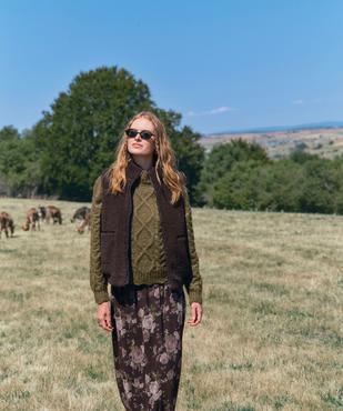 Veste sans manches en sherpa coupe blousante femme vue6 - GEMO 4G FEMME - GEMO