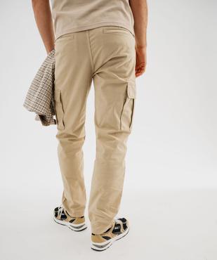 Pantalon cargo loose coloris unique homme vue5 - GEMO 4G HOMME - GEMO