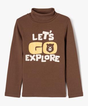 Tee-shirt col roulé imprimé garçon vue3 - GEMO 4G GARCON - GEMO