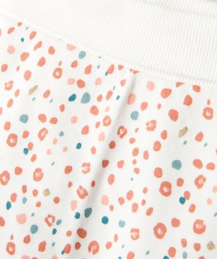 Pantalon souple en maille coton stretch bébé fille vue3 - GEMO 4G BEBE - GEMO