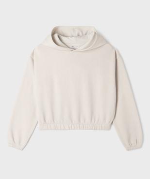 Sweat à capuche ample et court fille vue1 - GEMO 4G FILLE - GEMO