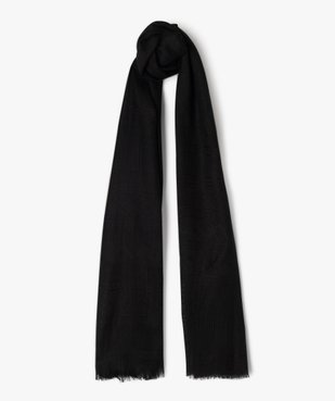 Foulard en maille texturée à petites franges femme vue1 - GEMO 4G FEMME - GEMO