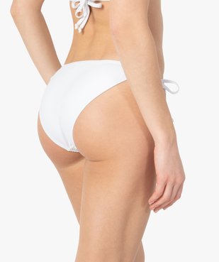 Culotte de bain femme en maille ajourée vue2 - GEMO (PLAGE) - GEMO