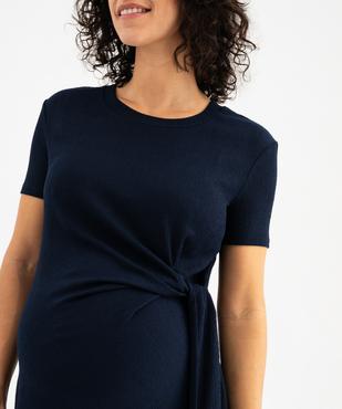 Robe de grossesse avec effet drapé sur l’avant vue2 - GEMO 4G MATERN - GEMO
