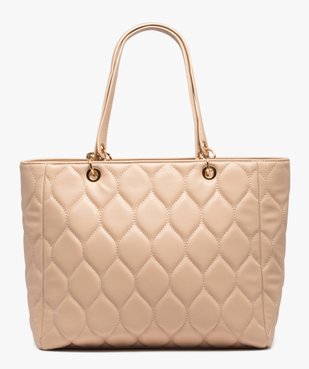 Sac cabas femme matelassé avec fermeture zippée vue1 - GEMO (ACCESS) - GEMO