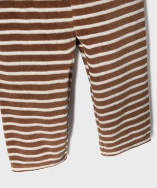Pyjama en velours 2 pièces à motif renard bébé garçon vue3 - GEMO 4G BEBE - GEMO