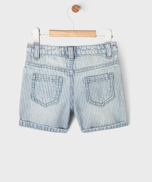 Short en jean extensible avec taille ajustable bébé garçon vue9 - GEMO(BEBE DEBT) - GEMO