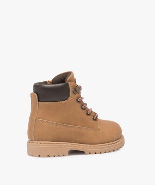 Chaussures montantes bébé garçon à semelle crantée - Les Supaires vue4 - GEMO(BEBE DEBT) - GEMO