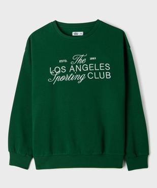 Sweat avec broderies sur le buste fille vue1 - GEMO 4G FILLE - GEMO