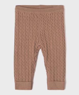 Pantalon en maille torsadée bébé (lot de 2) vue3 - GEMO(BB COUCHE) - GEMO
