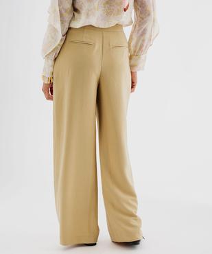 Pantalon large et fluide avec liens à nouer femme vue3 - GEMO(FEMME PAP) - GEMO