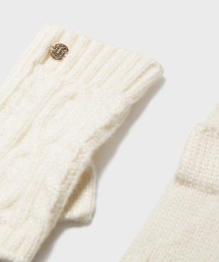 Mitaines en tricot torsadé avec de la laine fille - LuluCastagnette vue2 - LULUCASTAGNETTE - GEMO