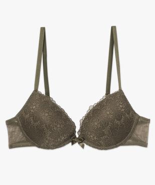 Soutien-gorge à bonnets coqués en dentelle vue4 - GEMO(HOMWR FEM) - GEMO