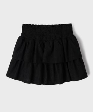 Jupe à volants avec doublure short invisible fille vue3 - GEMO (JUNIOR) - GEMO