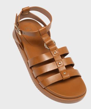 Sandales à brides avec détails métalliques femme - 5 Miles vue5 - 5 MILES - GEMO