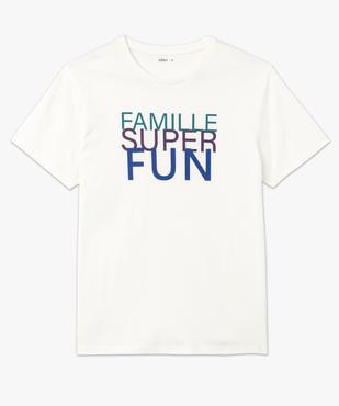 Tee-shirt homme imprimé à manches courtes vue4 - GEMO (HOMME) - GEMO