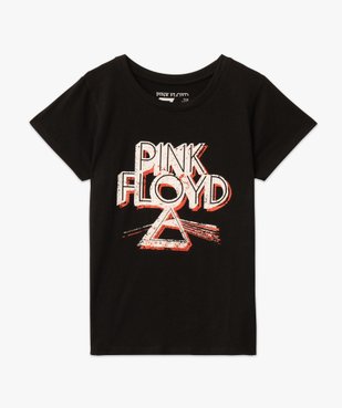 Tee-shirt à manches courtes avec inscription XXL femme - Pink Floyd vue4 - PINK FLOYD - GEMO