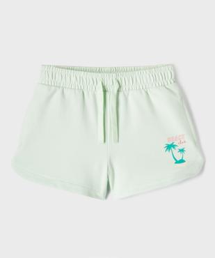 Short ample en maille French Terry fille vue1 - GEMO 4G FILLE - GEMO