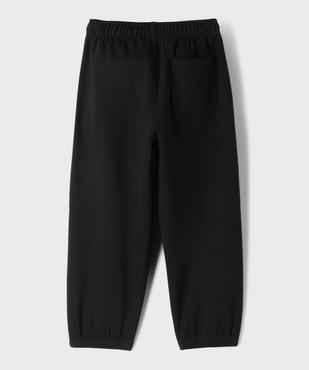 Pantalon de jogging en molleton coupe confortable et taille élastiquée garçon vue4 - GEMO 4G GARCON - GEMO