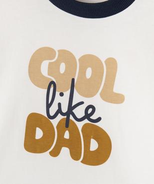 Tee-shirt manches longues en jersey de coton imprimé bébé garçon vue2 - GEMO 4G BEBE - GEMO