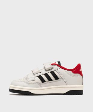 Baskets à scratchs Rapid Court garçon - Adidas vue3 - ADIDAS - GEMO