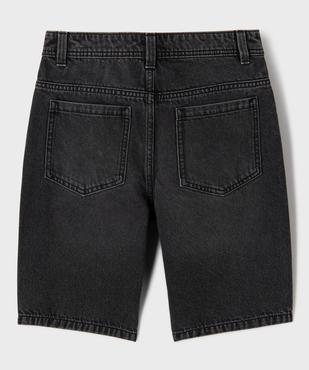 Bermuda en jean avec taille ajustable garçon vue3 - GEMO (JUNIOR) - GEMO