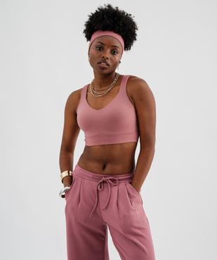 Brassière à larges bretelles avec dos travaillé vue1 - GEMO(HOMWR FEM) - GEMO