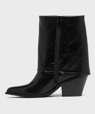 Bottines fourreau à bout pointu femme - Follow Me vue3 - FOLLOW ME - GEMO