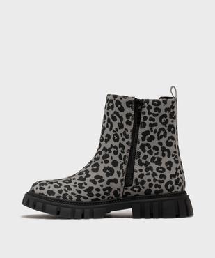 Boots crantés à motif léopard fille - Lovely Wings vue3 - LOVELY WINGS - GEMO