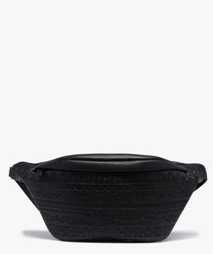 Sac femme forme banane en matière texturée vue1 - GEMO (ACCESS) - GEMO