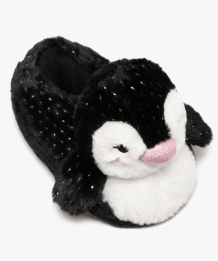 Chaussons femme en volume pingouin à paillettes vue5 - GEMO(HOMWR FEM) - GEMO