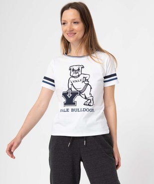 Tee-shirt femme à manches courtes avec motif XXL - Yale vue1 - YALE - GEMO