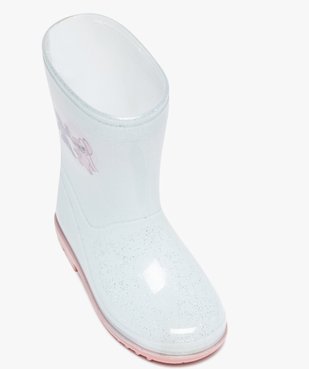 Bottes de pluie fille translucides et à paillettes avec semelle contrastante - Lilo & Stitch vue5 - LILO & STITCH - GEMO