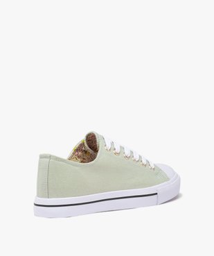 Baskets femme en toile unies à semelle épaisse avec lacets vue5 - GEMO 4G FEMME - GEMO
