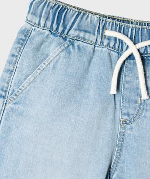 Bermuda en jean à taille élastiquée garçon vue2 - GEMO (ENFANT) - GEMO