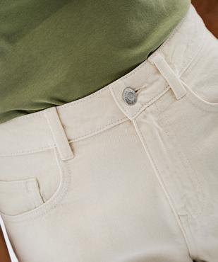 Short en toile denim coupe mom femme vue2 - GEMO 4G FEMME - GEMO