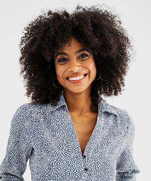 Chemise à manches longues motif pois femme vue4 - GEMO(FEMME PAP) - GEMO