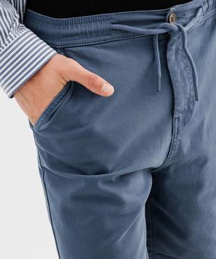 Bermuda chino en coton stretch à taille élastique homme vue2 - GEMO 4G HOMME - GEMO